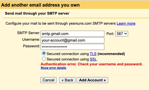 gmail smtp设置